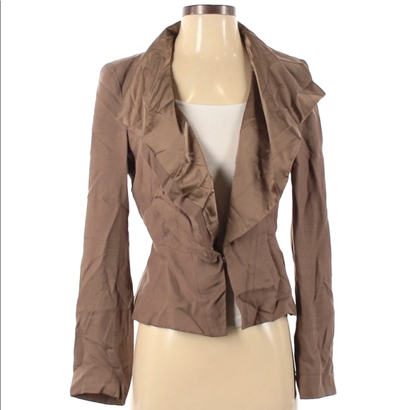 Tabitha Blazer Jacket Brown Tan Size 6 - Picture 1 of 7